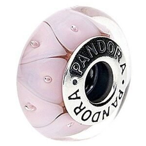 Authentic Pandora Pink Murano Glass Spacer Charm
